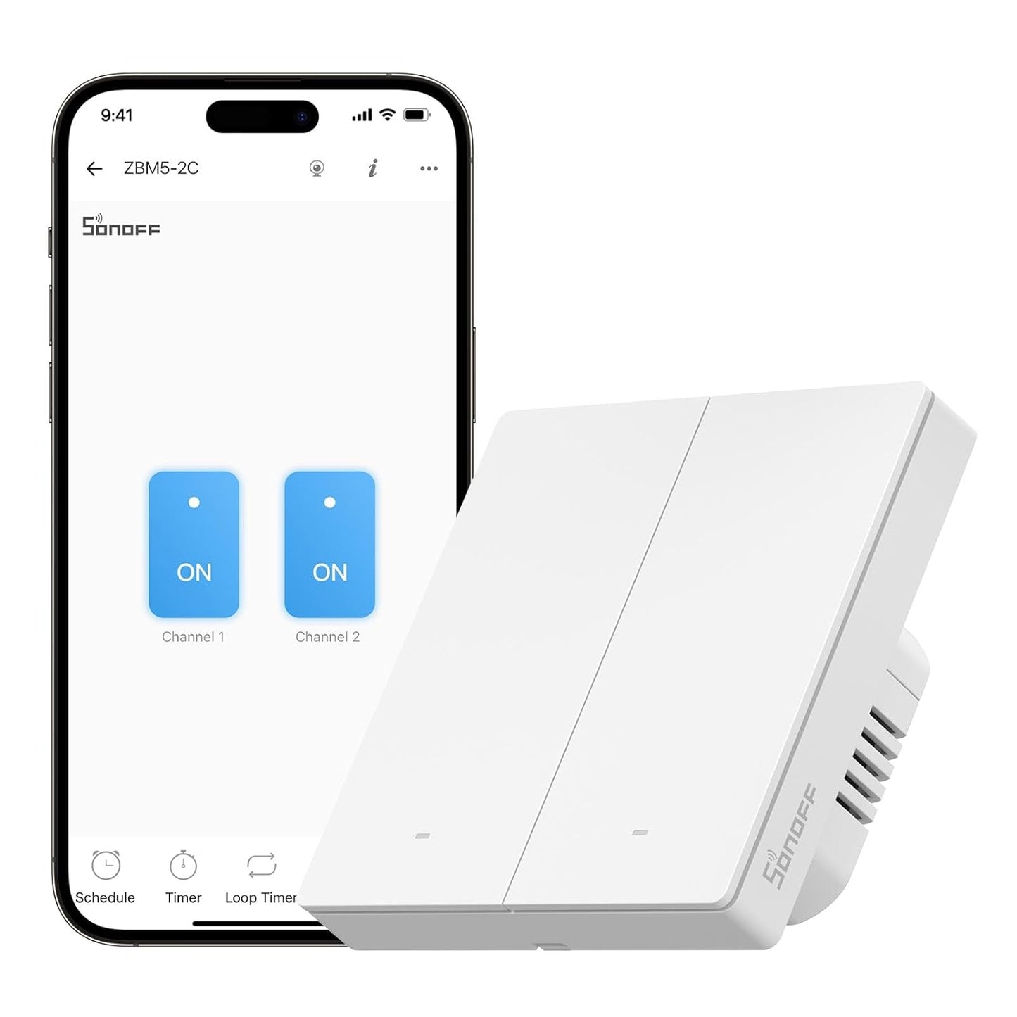 مفتاح الحائط الذكي SONOFF ZBM5 Zigbee (UK)