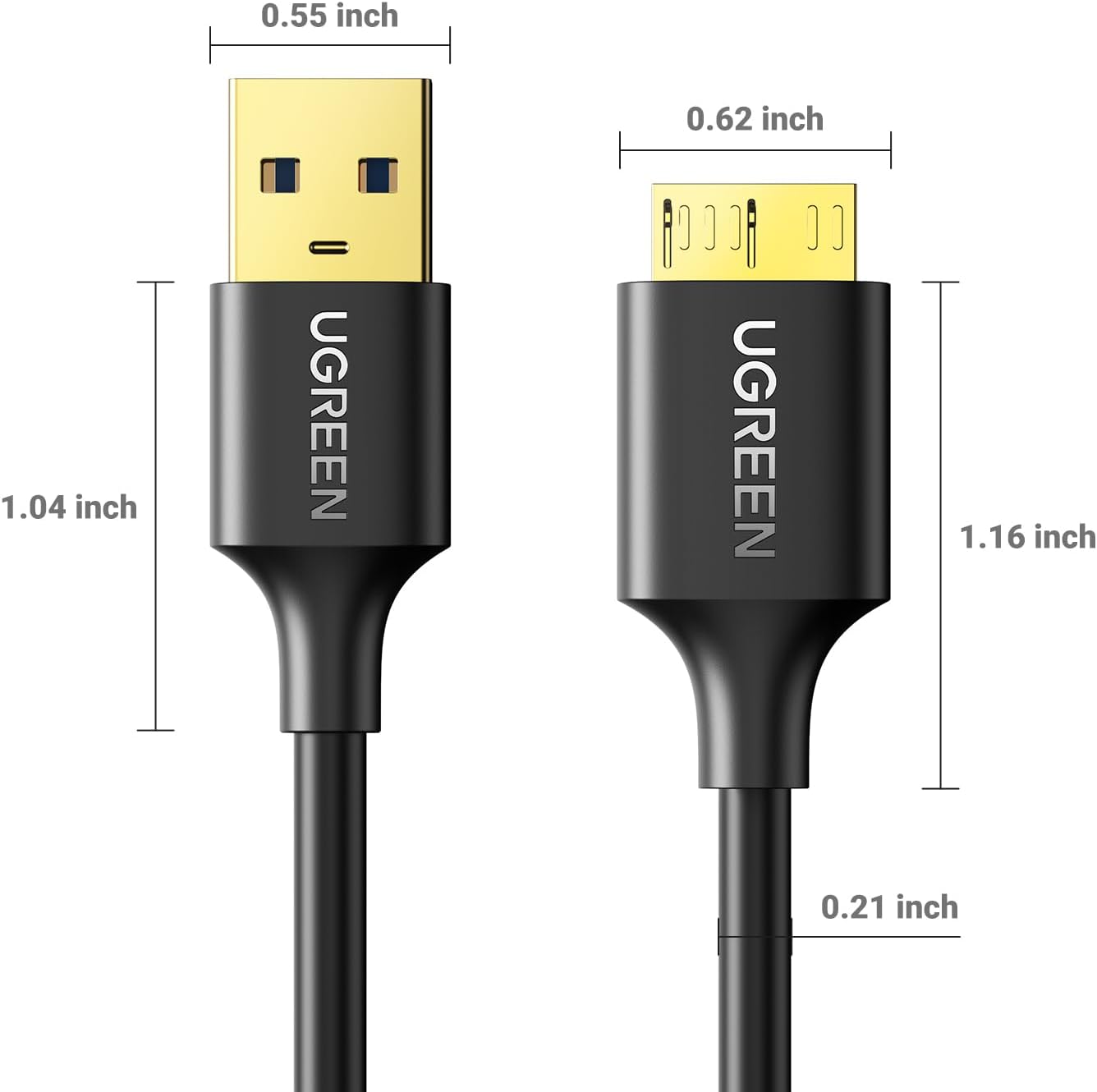 UGREEN USB 3.0 A MALE TO MICRO USB 3.0 MALE CABLE / US130