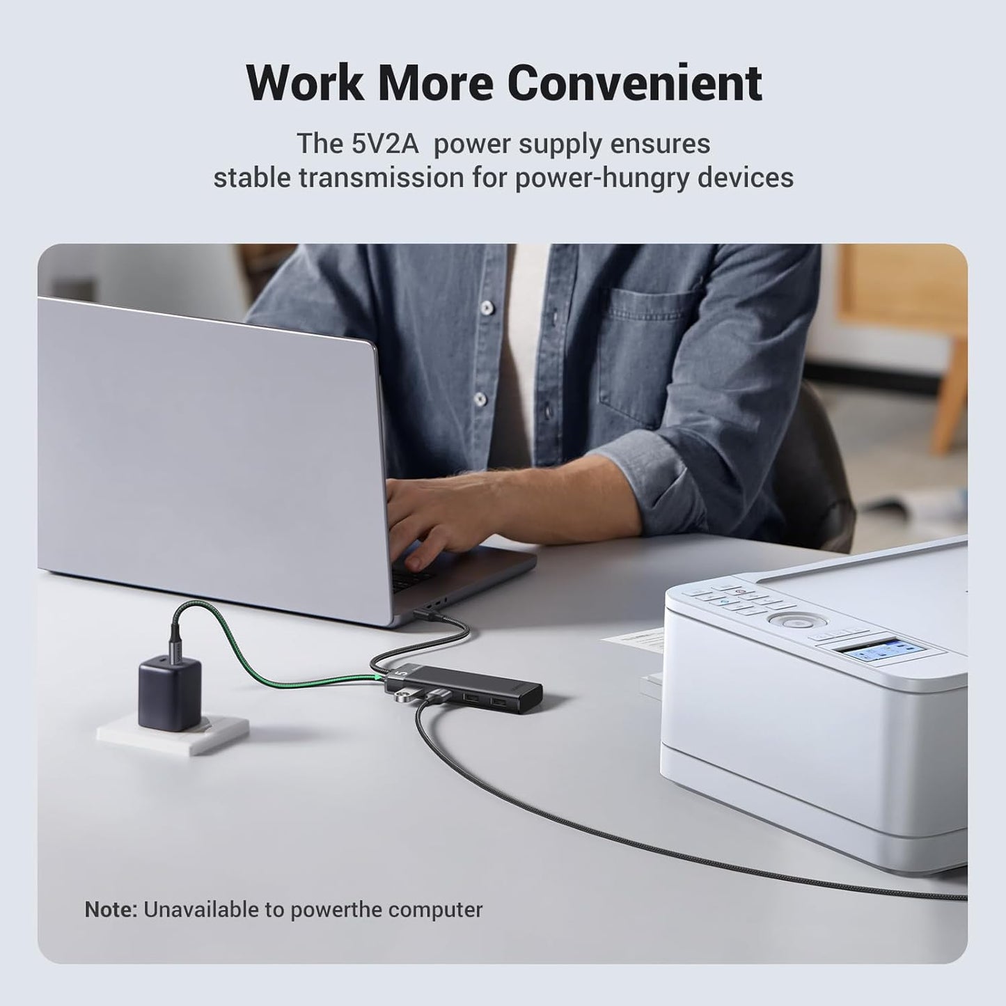 UGREEN USB Hub 3.2 Ultra Slim Data Hub 4 Ports with LED Indicator / 15548