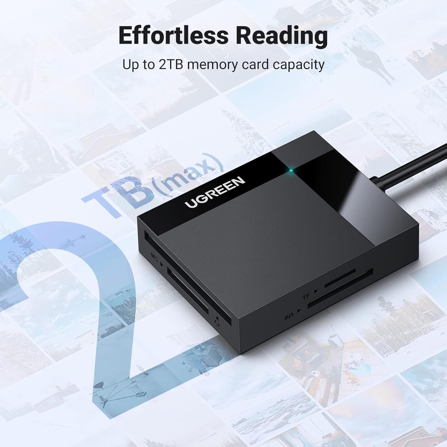 UGREEN 4-in-1 USB 3.0 SD/TF Card Reader / 30333