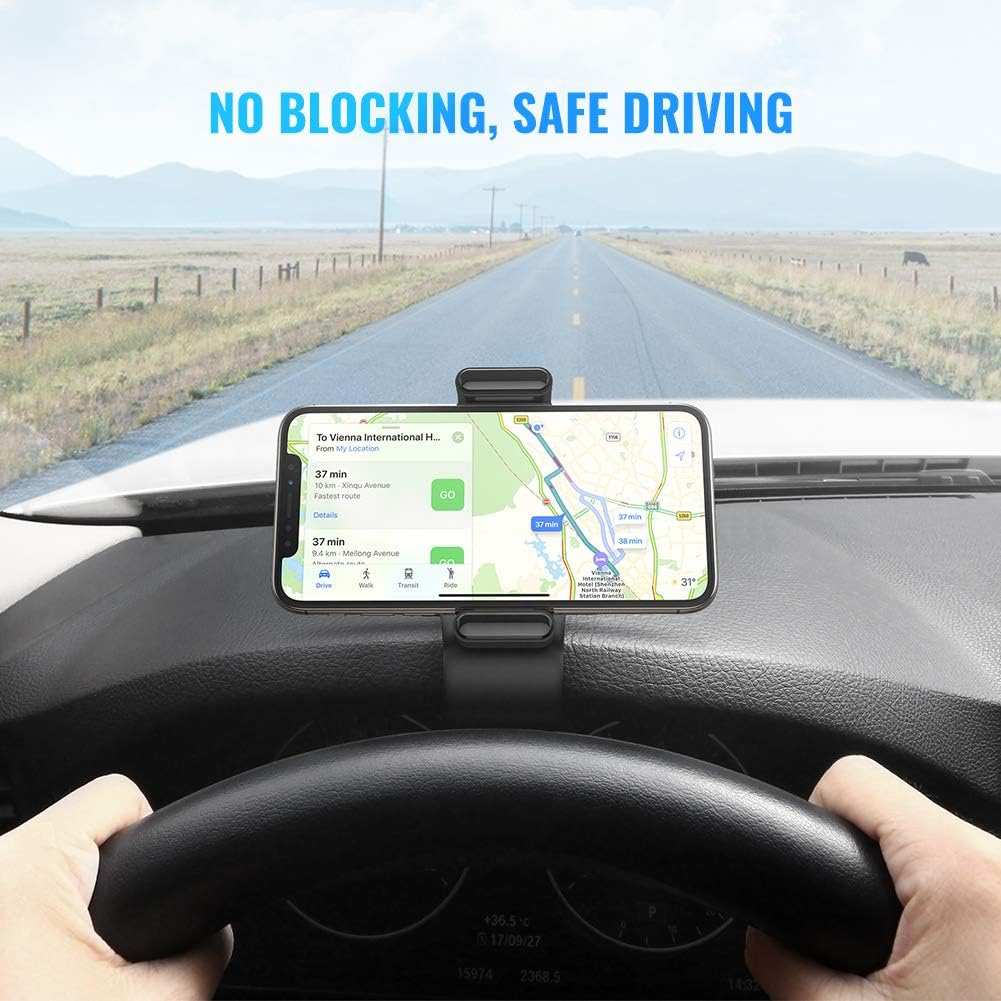 UGREEN Dashboard Snap Clip Phone Holder (Black) / 60796