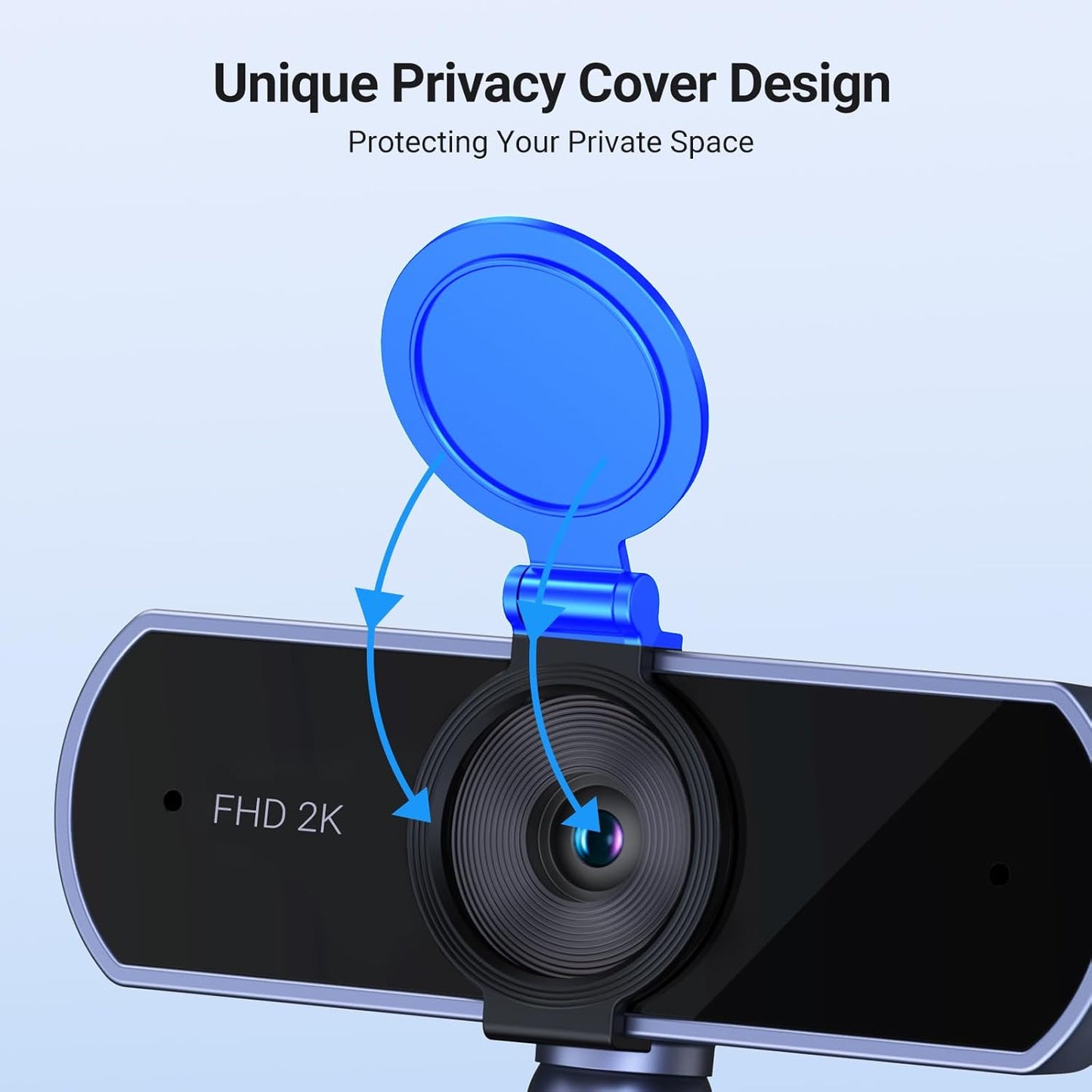 UGREEN 2K Webcam, Full HD 1080P Webcam for PC, Web Camera with Autofocus/25442