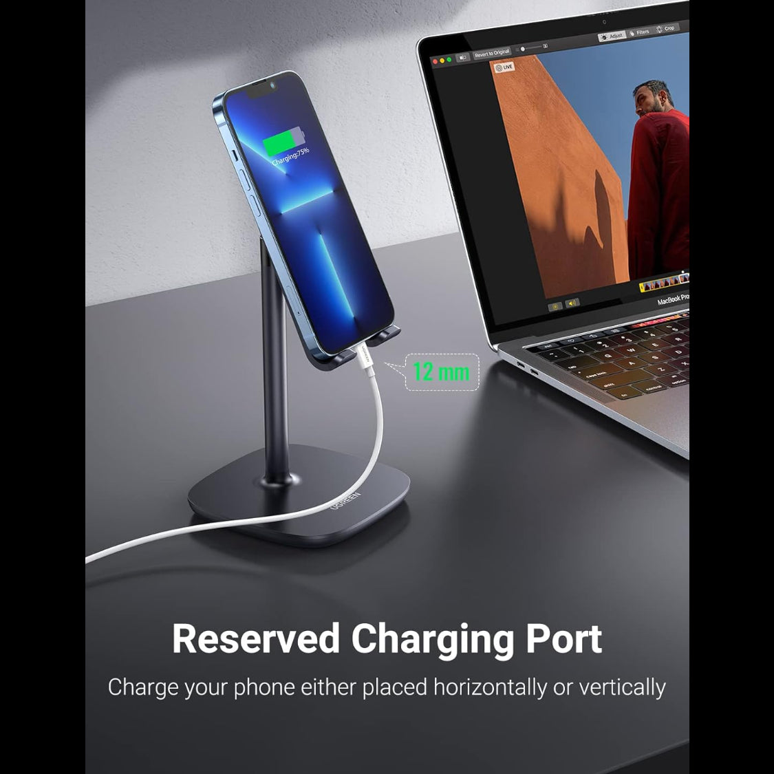 UGREEN Multi-Angle Phone Desktop Stand (Black) / 60324