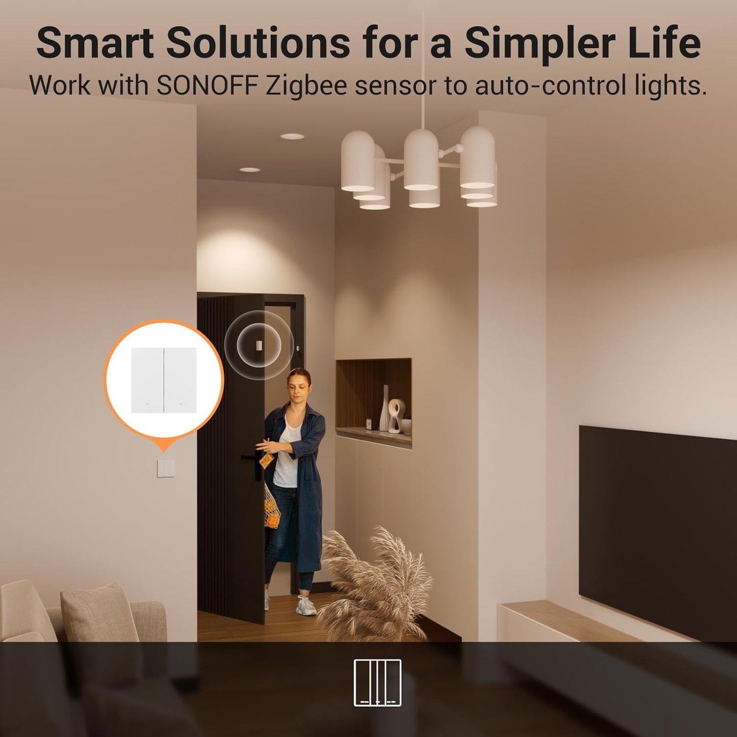 مفتاح الحائط الذكي SONOFF ZBM5 Zigbee (UK)