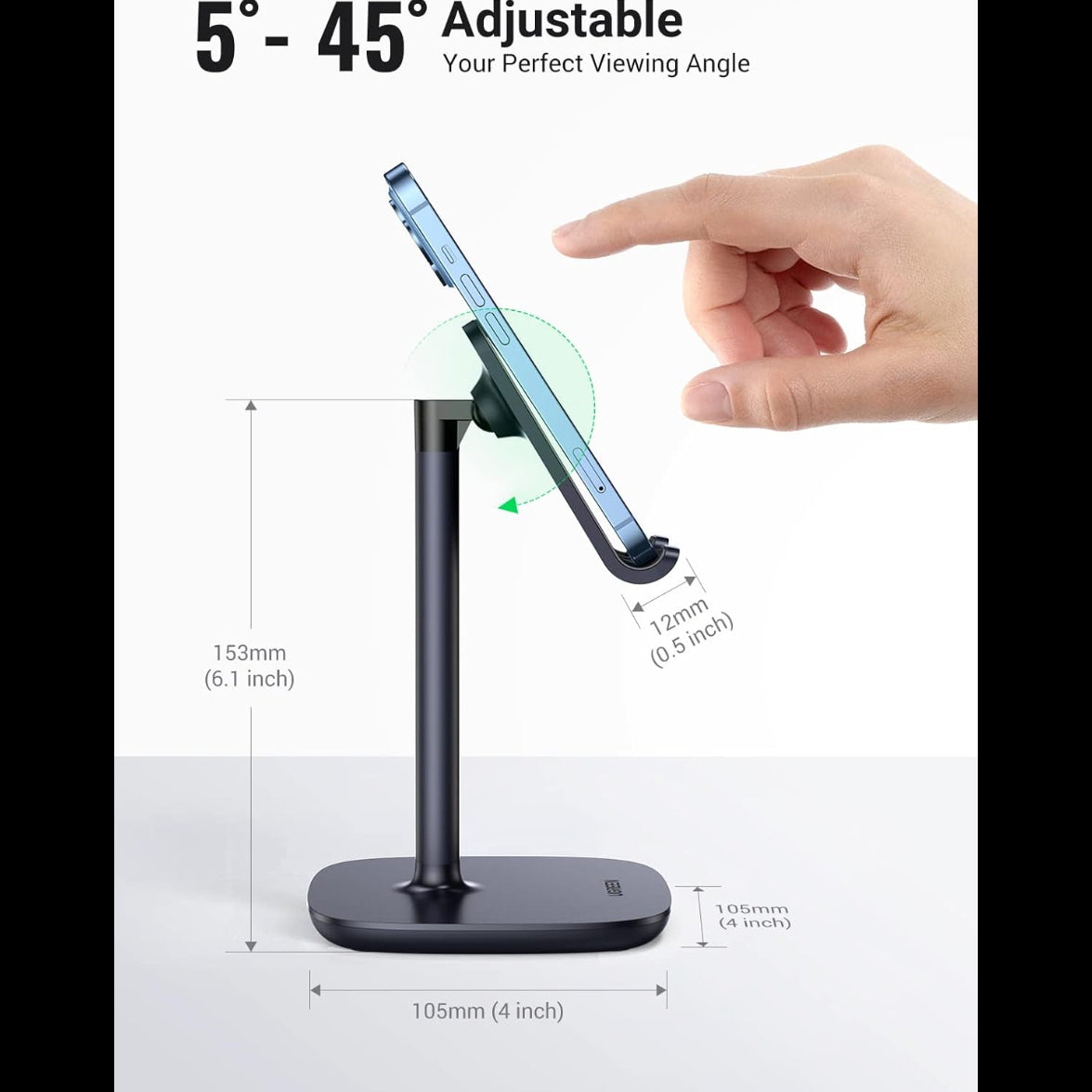 UGREEN Multi-Angle Phone Desktop Stand (Black) / 60324