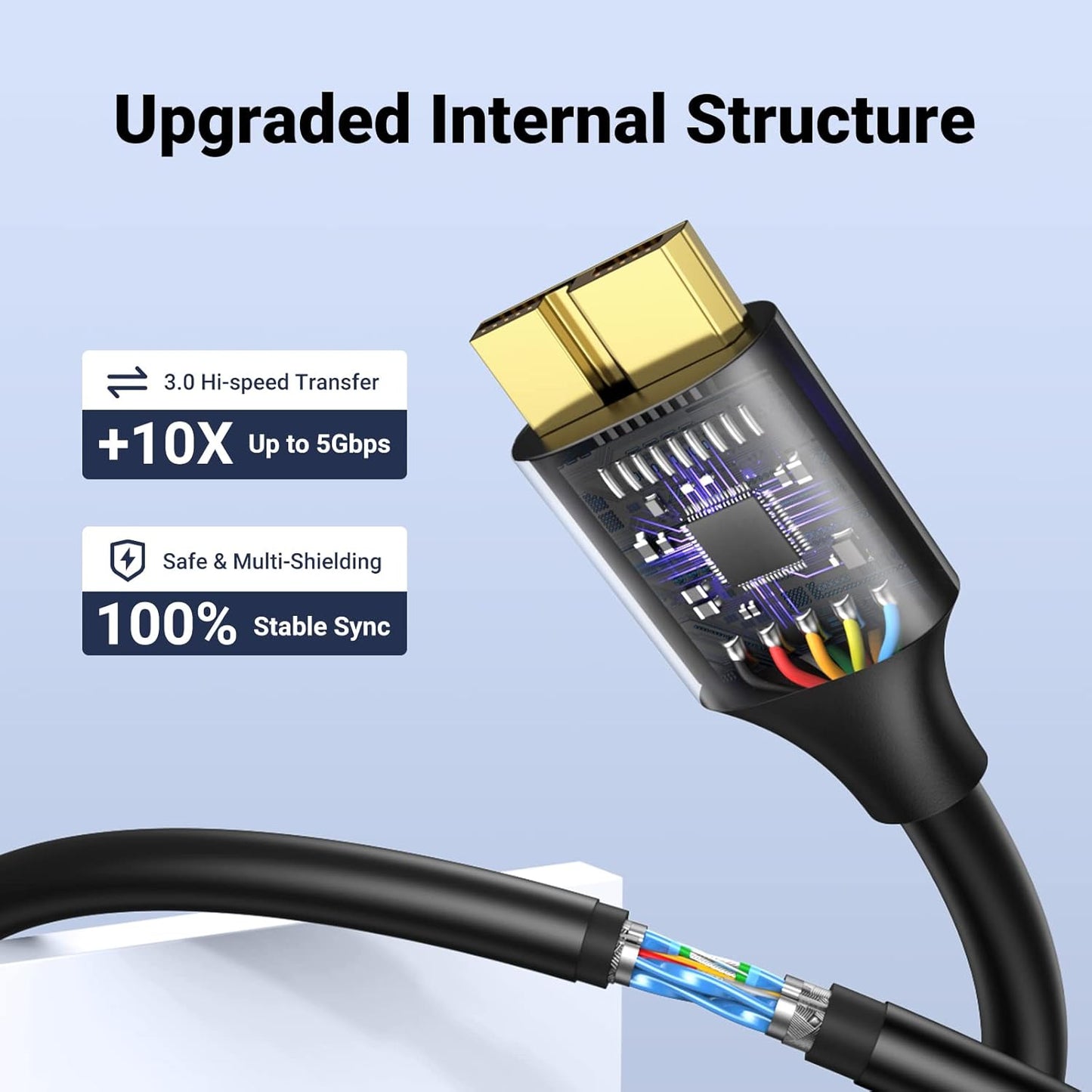 UGREEN USB 3.0 A MALE TO MICRO USB 3.0 MALE CABLE / US130