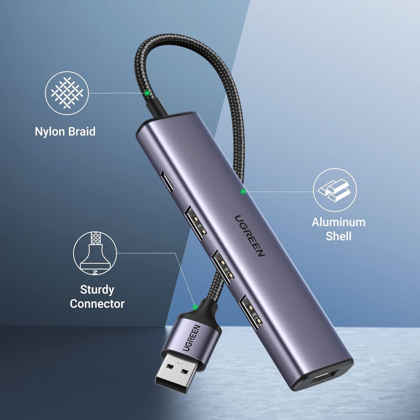 UGREEN 4 in 1 USB 3.0 Hub / 20805