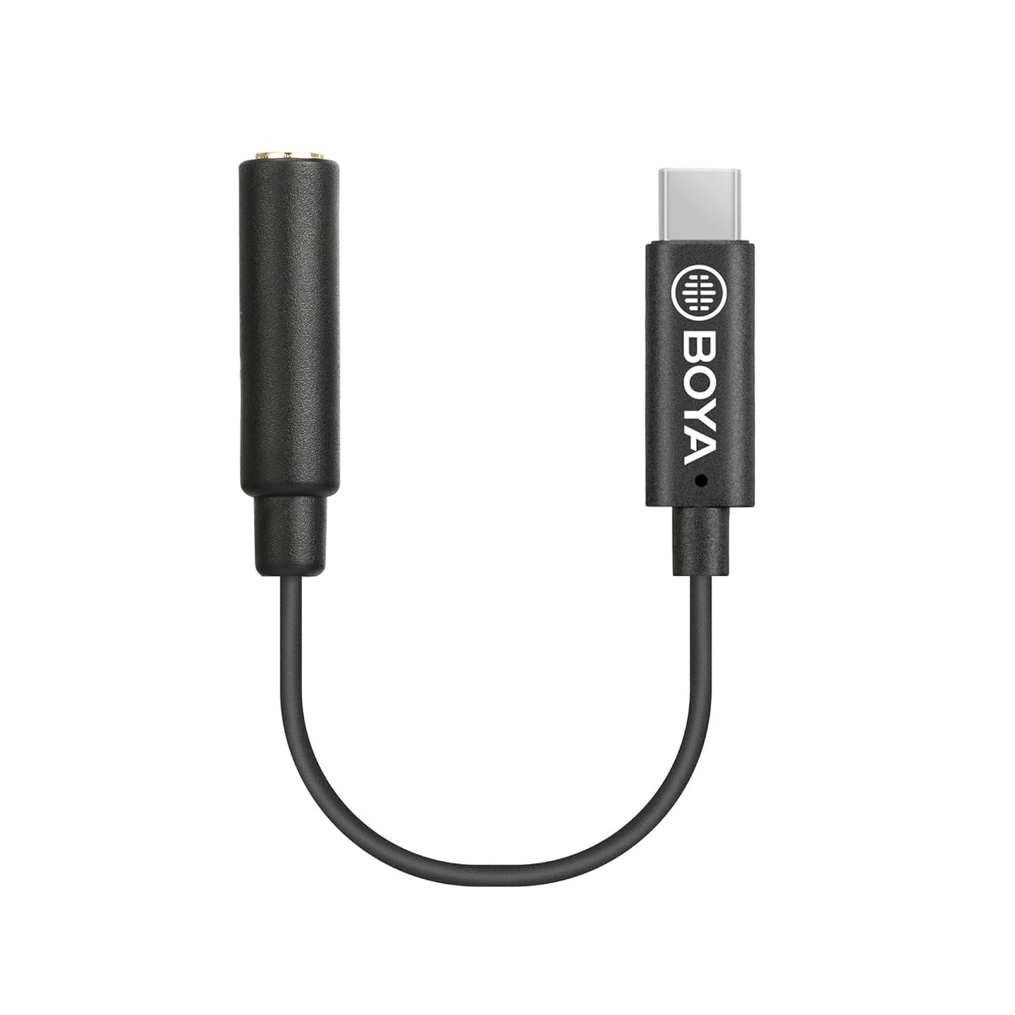 كابل محول USB Type-C ذكر إلى أنثى TRS مقاس 3.5 مم من BOYA BY-K4 