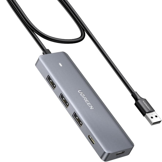 UGREEN USB Hub 4 Ports USB to USB C & 3 USB A Multiport Adapter / 15920