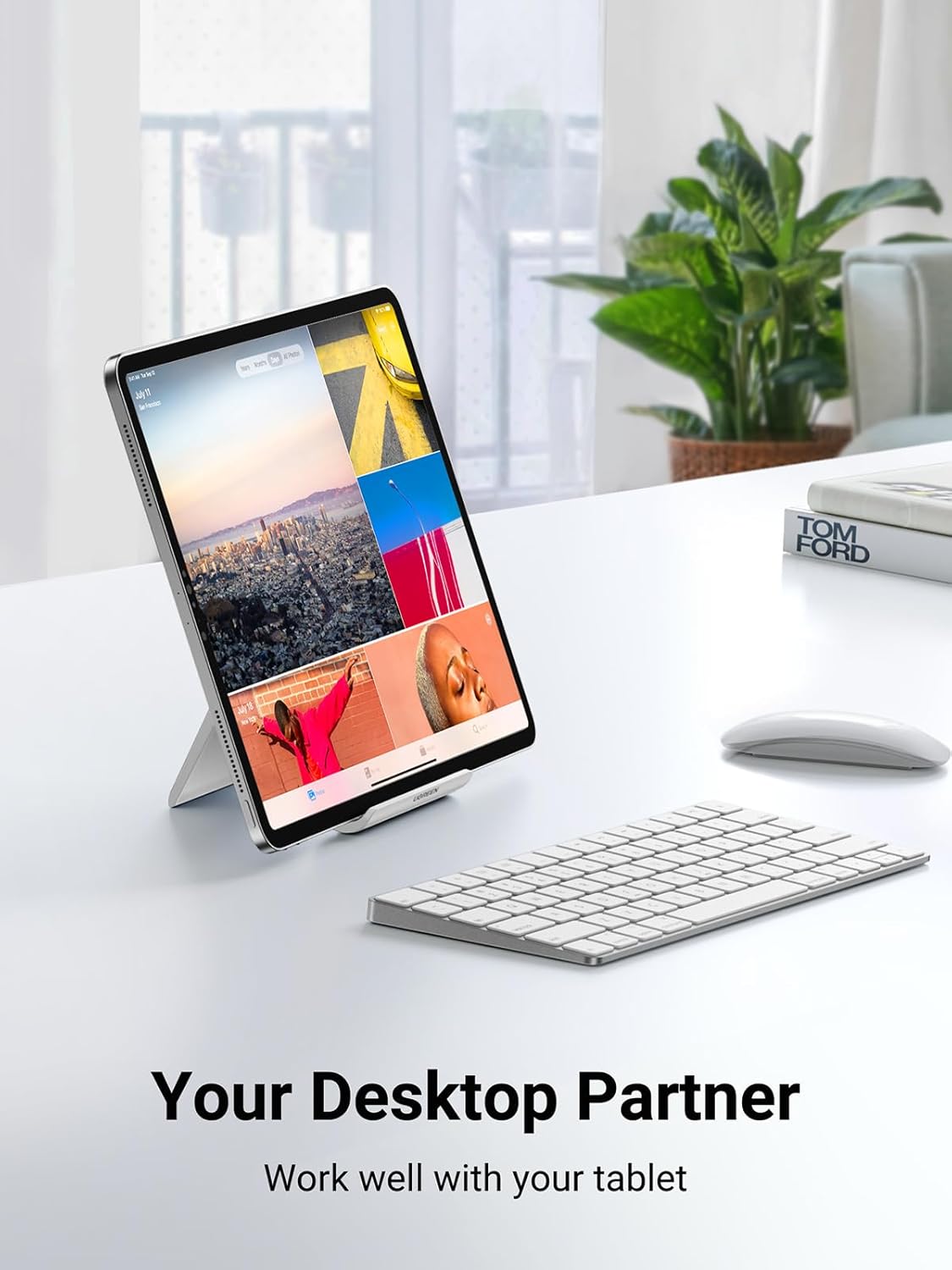 UGREEN Tablet Stand Holder Adjustable Portable Desktop Holder (White)/ 30485
