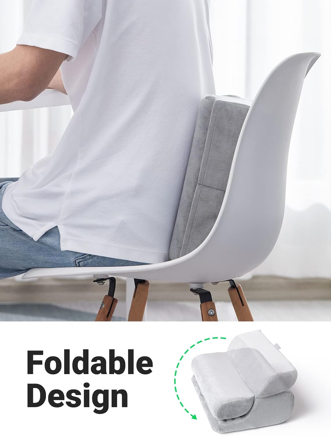 UGREEN Rubber Foldable Tablet Stand Phone Pillow (Grey) /60646