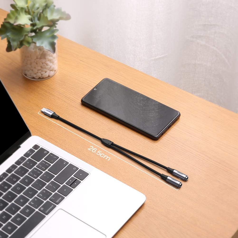 UGREEN USB Type-C to 3.5MM 2 Female Audio Cable / 30732