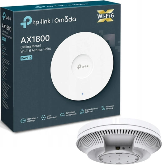 نقطة وصول WiFi 6 مثبتة في السقف AX1800 /EAP610