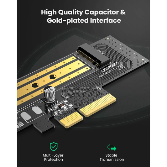 Adapter UGREEN PCIe 3.0 x4 to M.2 NVME / 70503