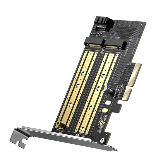 UGREEN M.2 NVMe + M.2 SATA to PCI-E 3.0 X 4 – PCI express card /70504