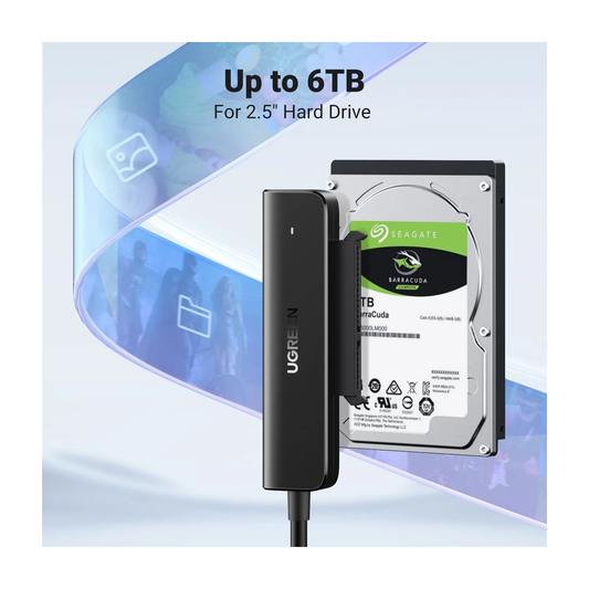 UGREEN USB C to Sata Adapter External Hard Drive Reader Cable 2.5 SSD Disk Transfer Kit /70610