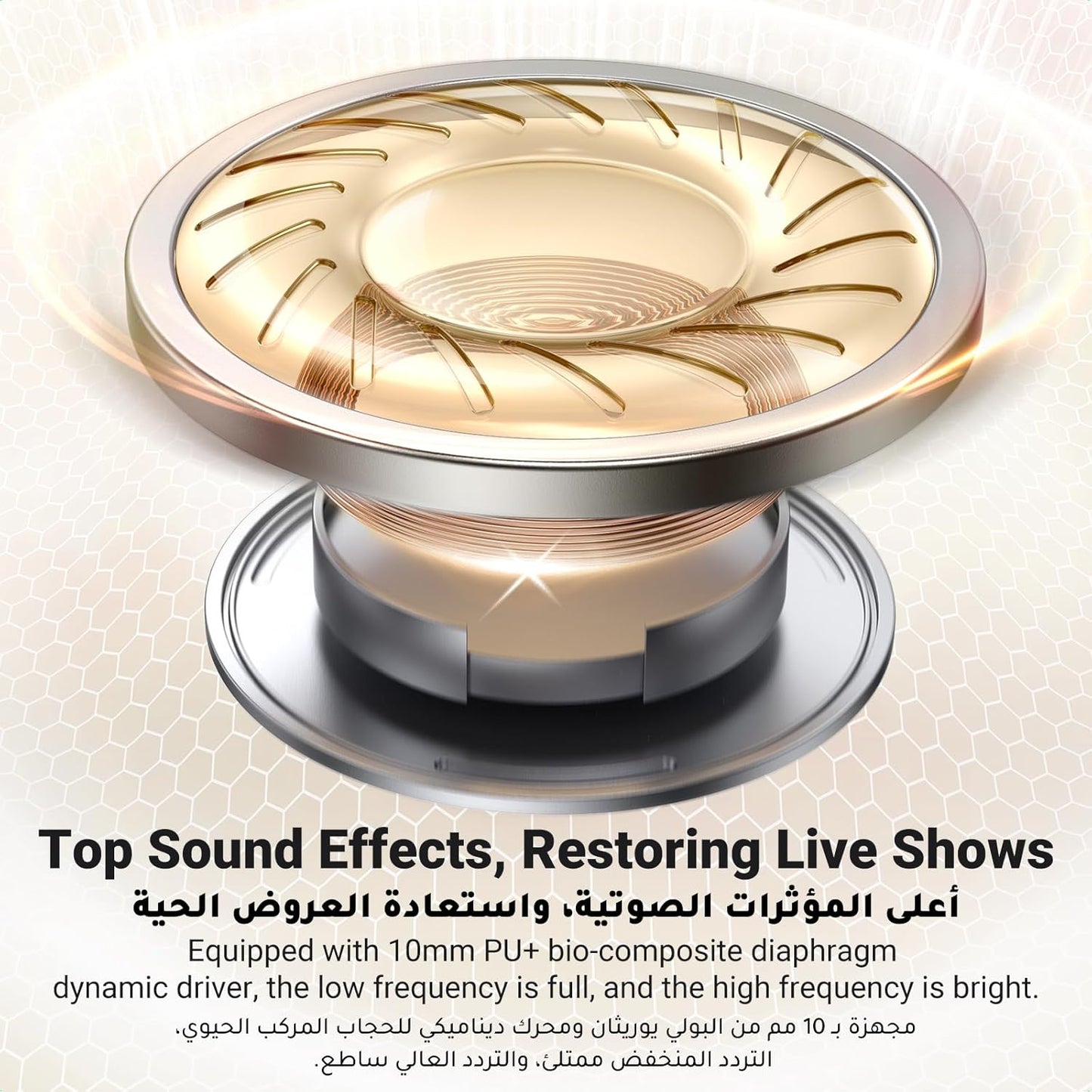 UGREEN HiTune T3 Pro Wireless Earbuds - White / 35725