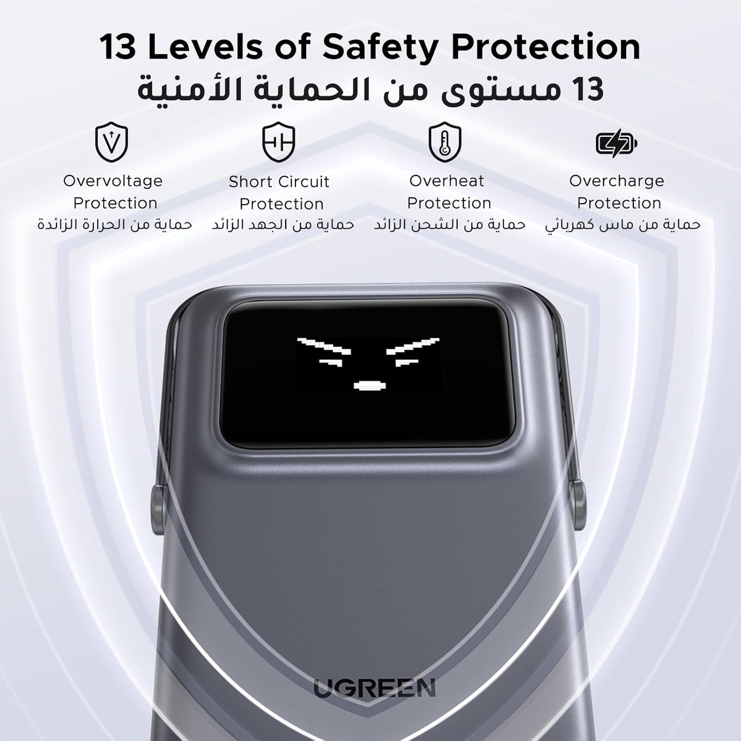 UGREEN Uno Magnetic Wireless Power Bank 10000mAh - Grey / PB764 -45329