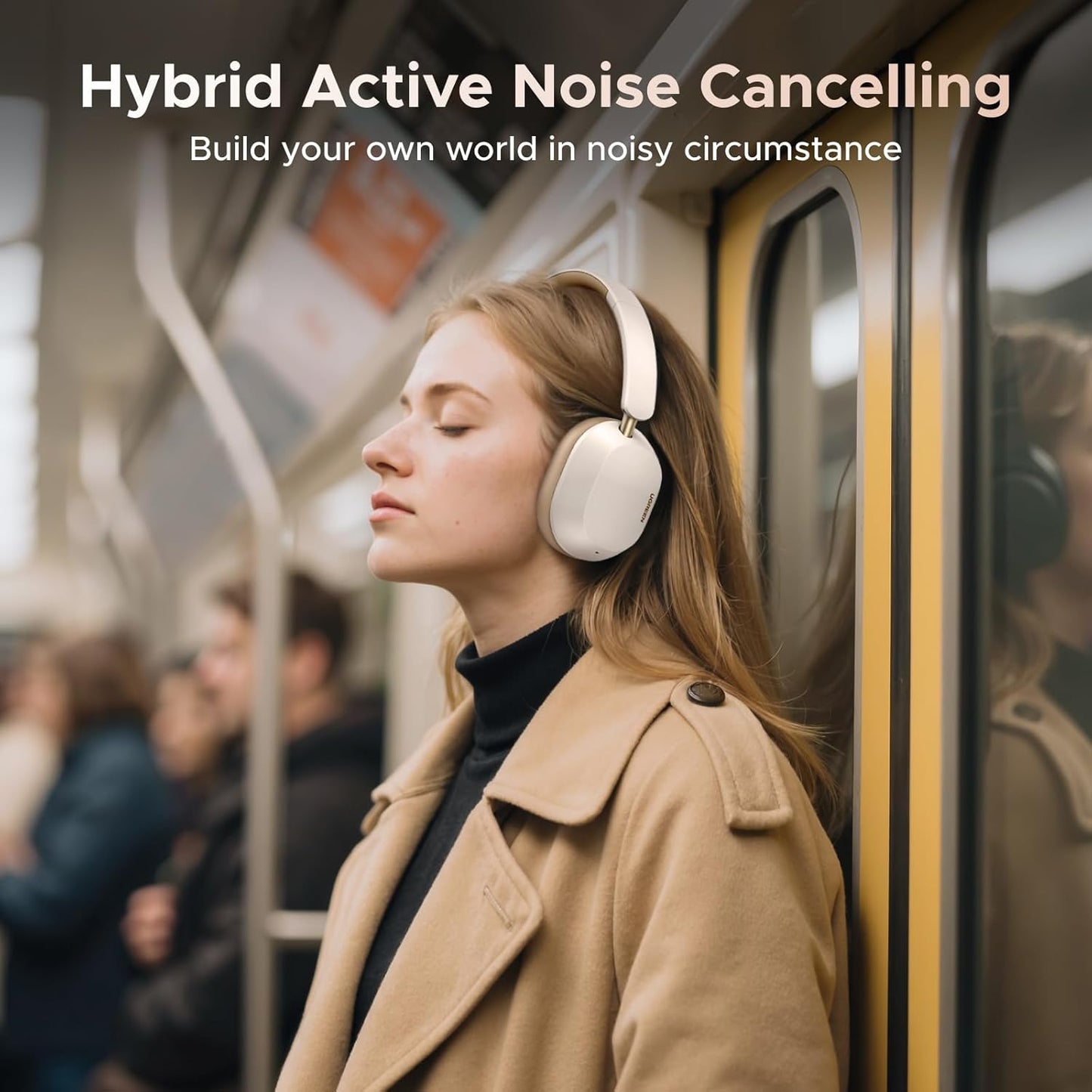 UGREEN HiTune Max5c Hybrid Active Noise-Cancelling Headphones-Multicolor / HP203