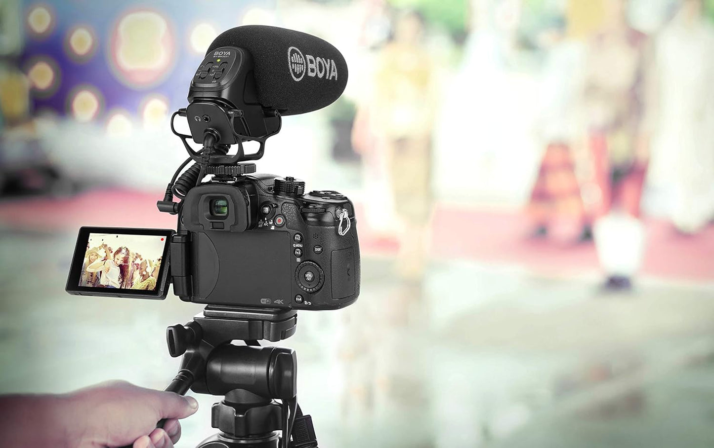 ميكروفون BOYA MIC-BY-BM3031 فائق القلبية مثبت على الكاميرا 
