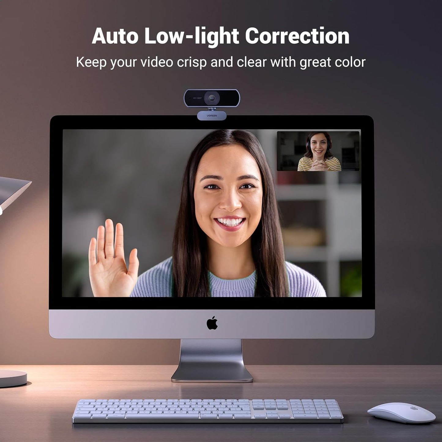 UGREEN 1080P Webcam with Microphone, Full HD USB Web Camera /15728