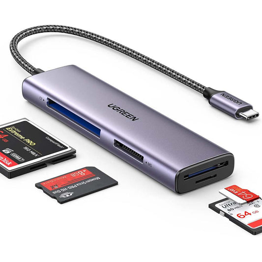 UGreen 4 in 1 USB-C Card Reader High Speed (SD , TF , CF , MS ) / 15307