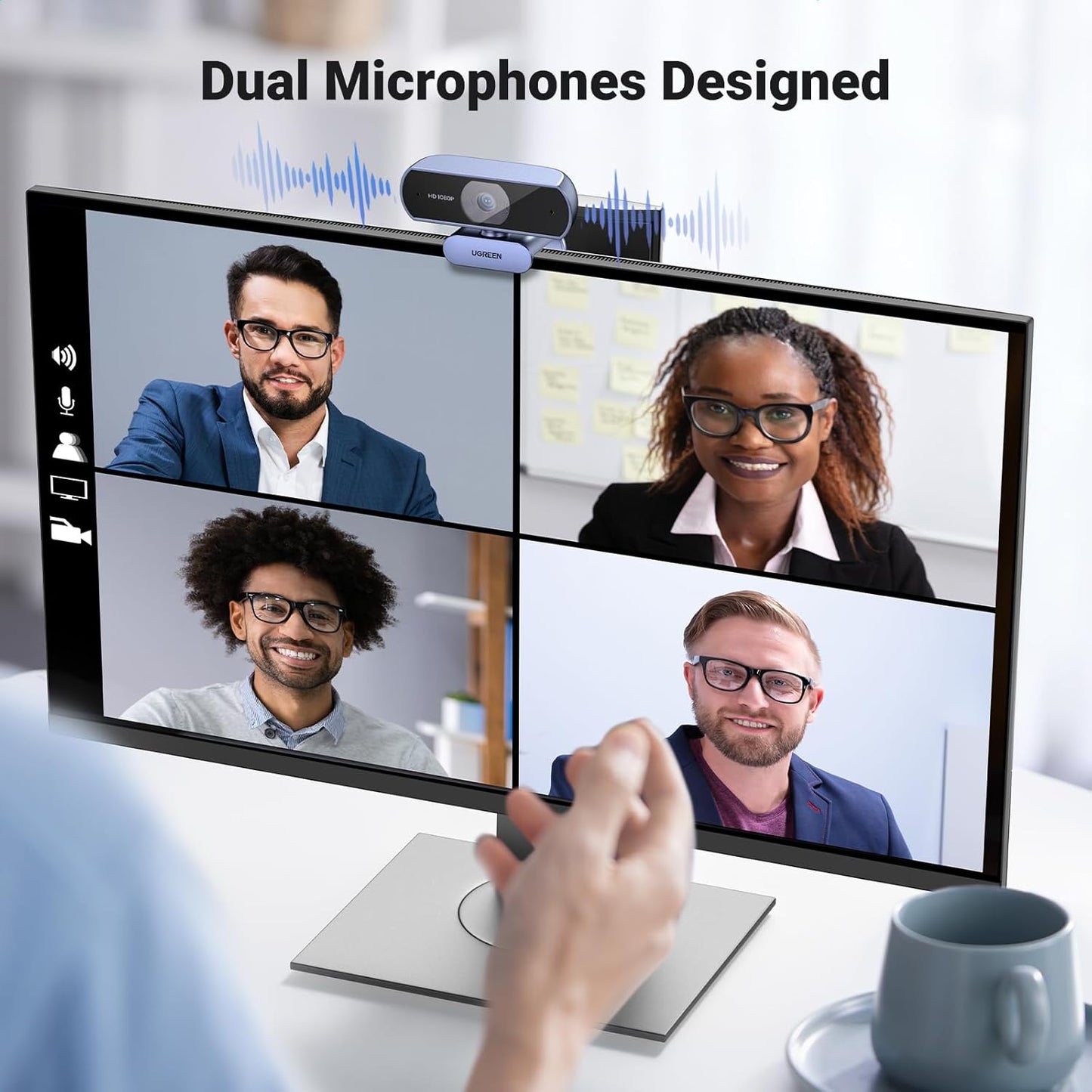 UGREEN 1080P Webcam with Microphone, Full HD USB Web Camera /15728