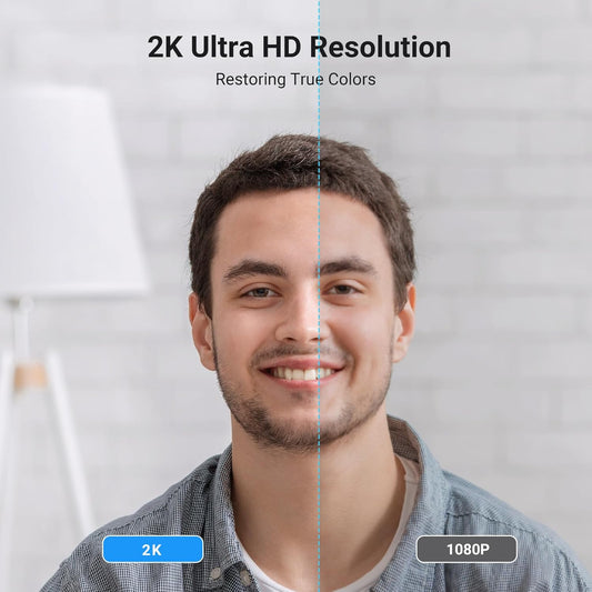UGREEN 2K Webcam, Full HD 1080P Webcam for PC, Web Camera with Autofocus/25442