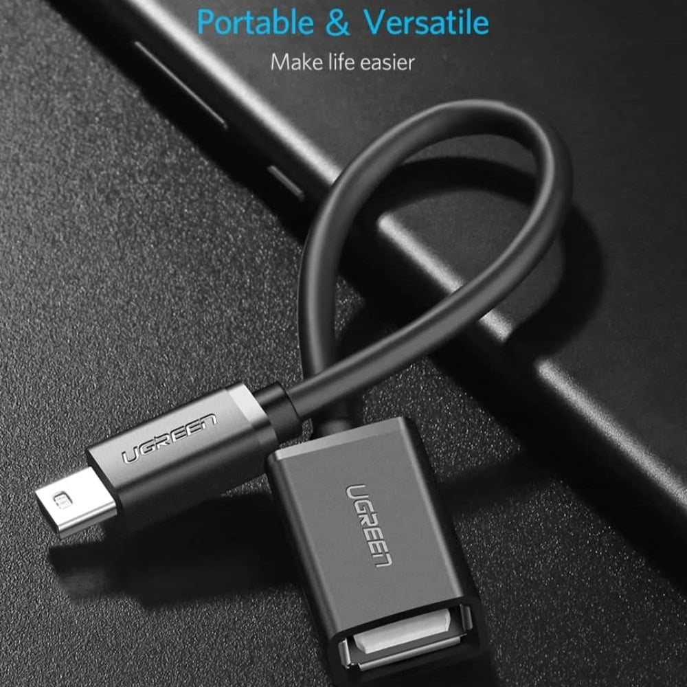 UGREEN Mini USB Male to USB Female OTG Cable / 10383
