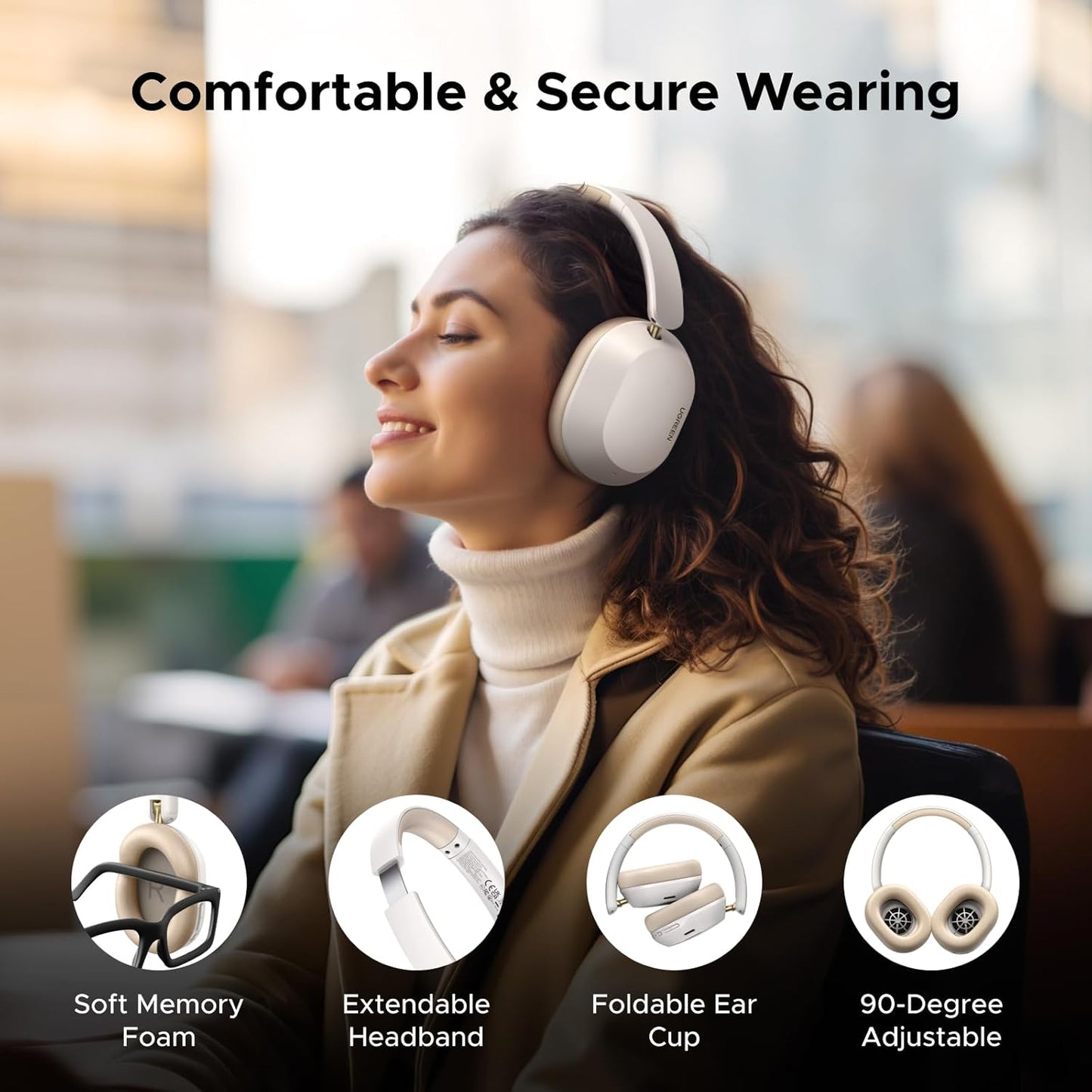 UGREEN HiTune Max5c Hybrid Active Noise-Cancelling Headphones-Multicolor / HP203