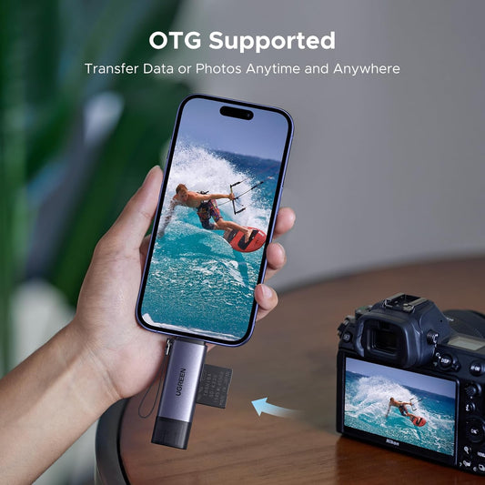 UGREEN 2-in-1 USB C OTG SD/ Micro SD Card Reader / 50706