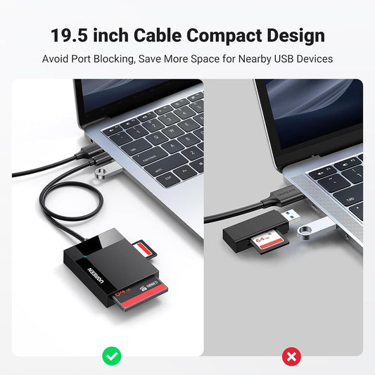UGREEN 4-in-1 USB 3.0 SD/TF Card Reader / 30333