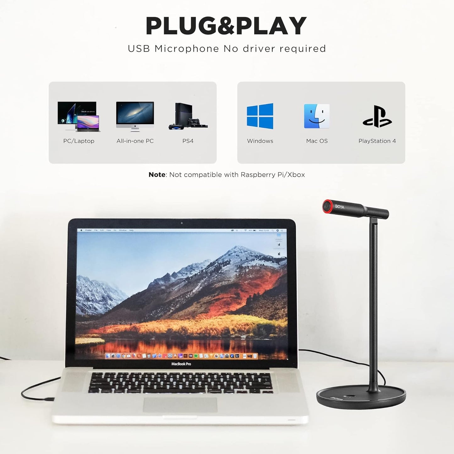 ميكروفون USB لسطح المكتب Boya BY-CM1 