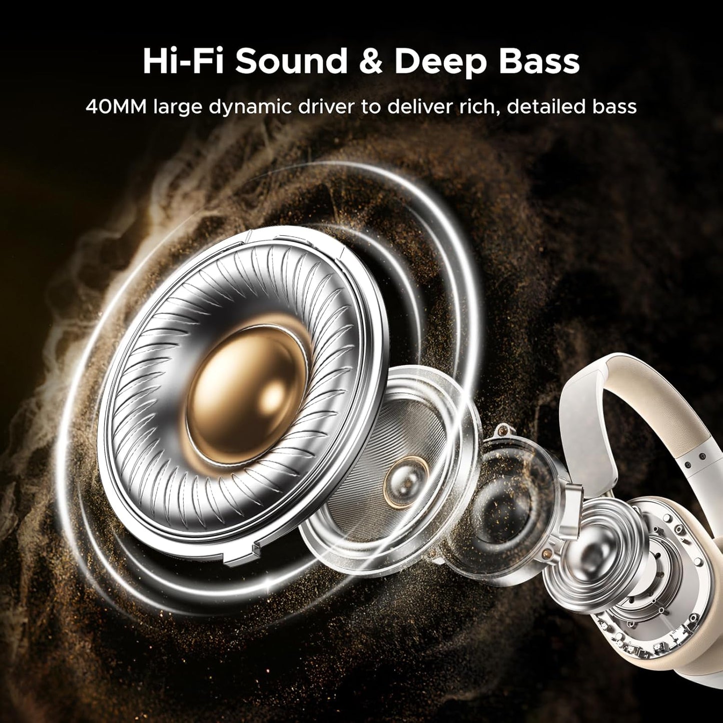 UGREEN HiTune Max5c Hybrid Active Noise-Cancelling Headphones-Multicolor / HP203