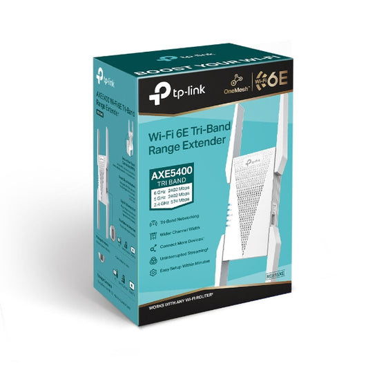 TP-Link RE815XE - موسع نطاق Wi-Fi 6E AXE5400 Mesh