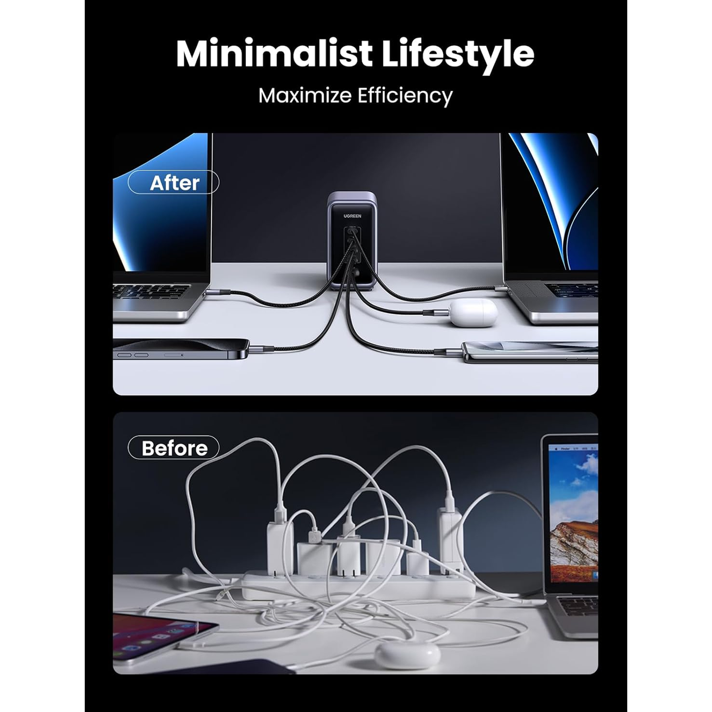 شاحن يوجرين نيكسود بقوة 300 واط 5 منافذ / 90903B