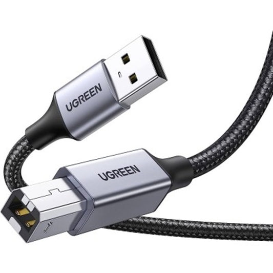 Ugreen Case USB A Male to USB B 2.0 Printer Cable with Braid Black /US369