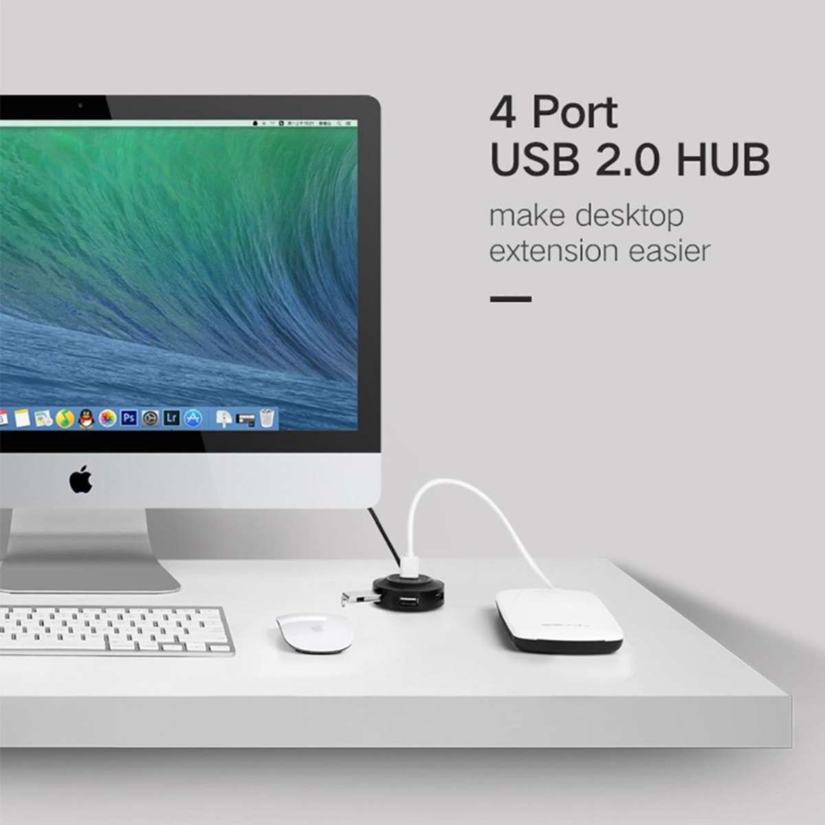 Ugreen HUB USB2.0 4x USB-A 480Mbps 1m / CR106