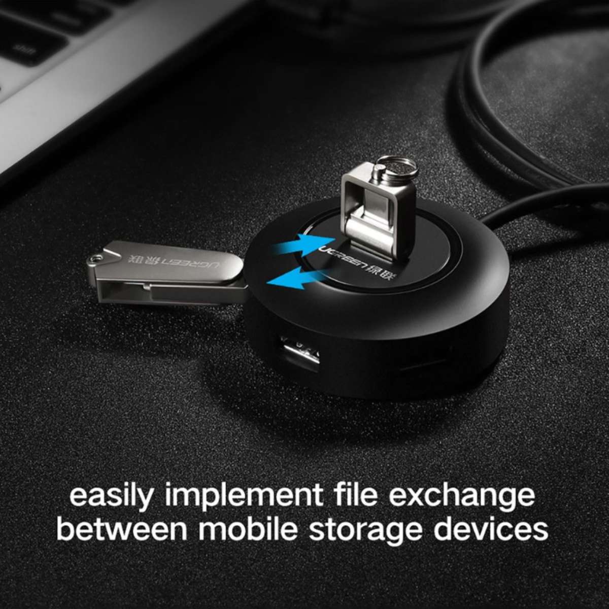 Ugreen HUB USB2.0 4x USB-A 480Mbps 1m / CR106