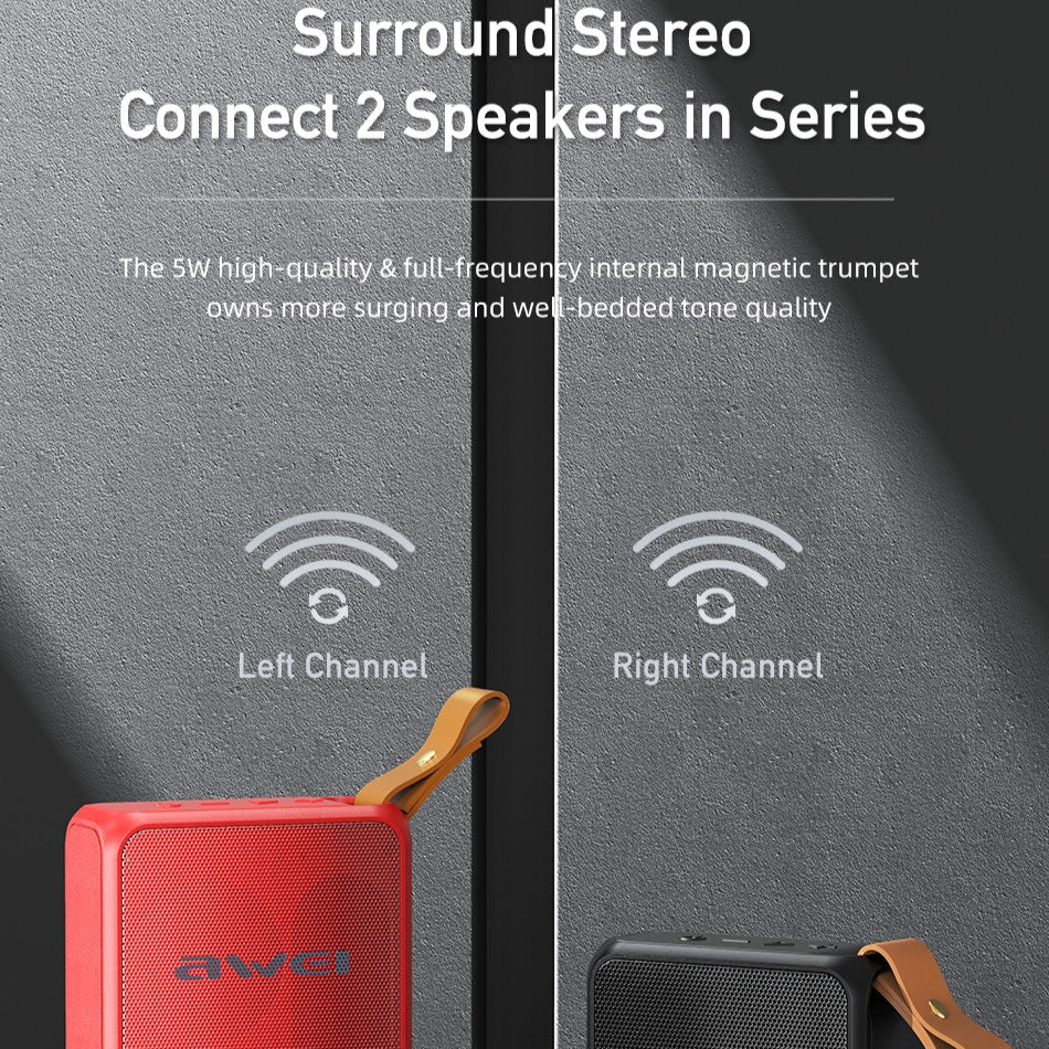 مكبر صوت لاسلكي محمول للاستخدام الخارجي من Awei Mini Y119