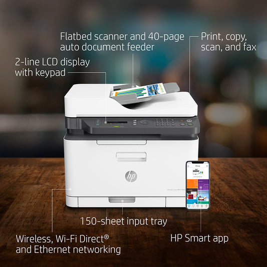 طابعة ليزر ملونة HP MFP 179fnw