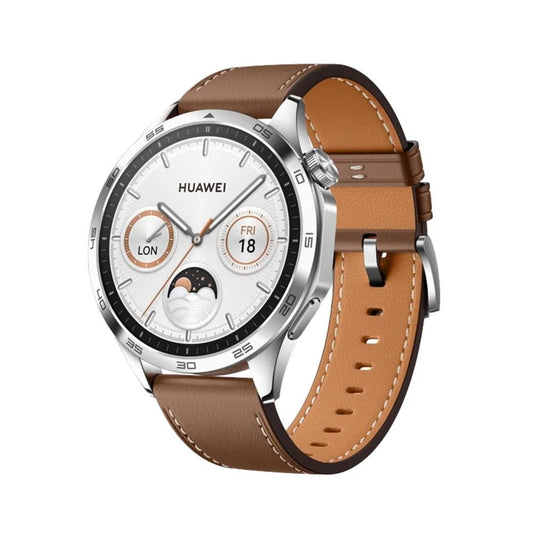 ساعة هواوي GT4 الذكية (حزام جلدي) مع هدية سماعات Honor Choice X5 -F