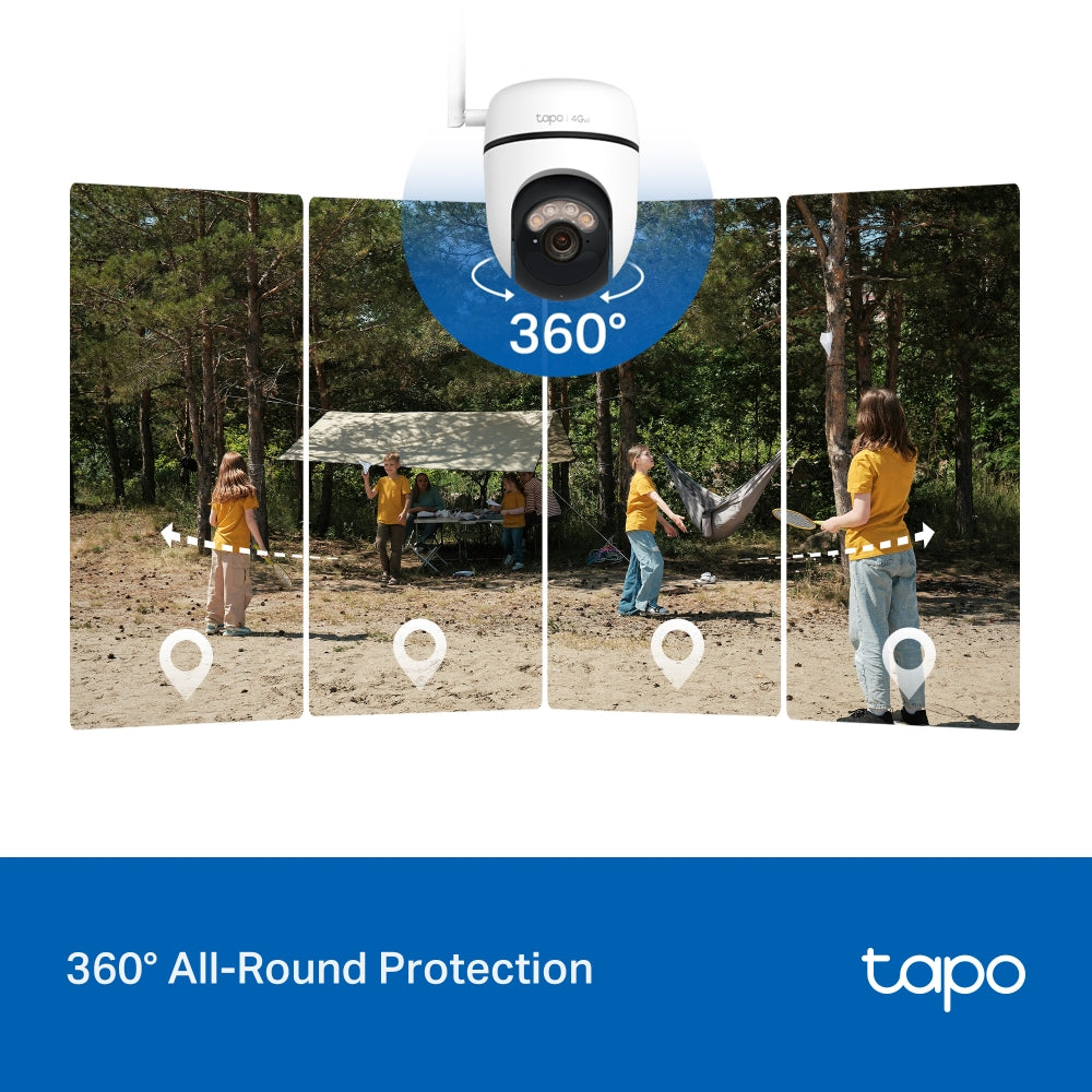 Tapo 4G Solar Powered 3mp Smart PT Outdoor Camera | C615G Kit