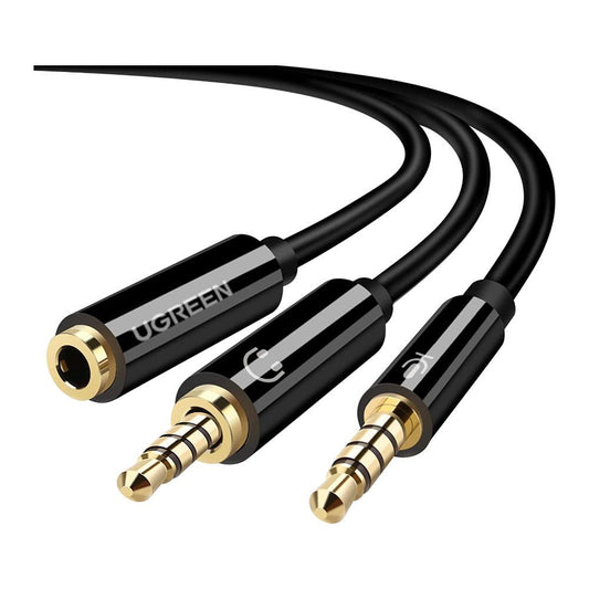 Ugreen 3.5mm Female To 2 3.5mm Male ABS Case Audio Splitter Cable /AV140