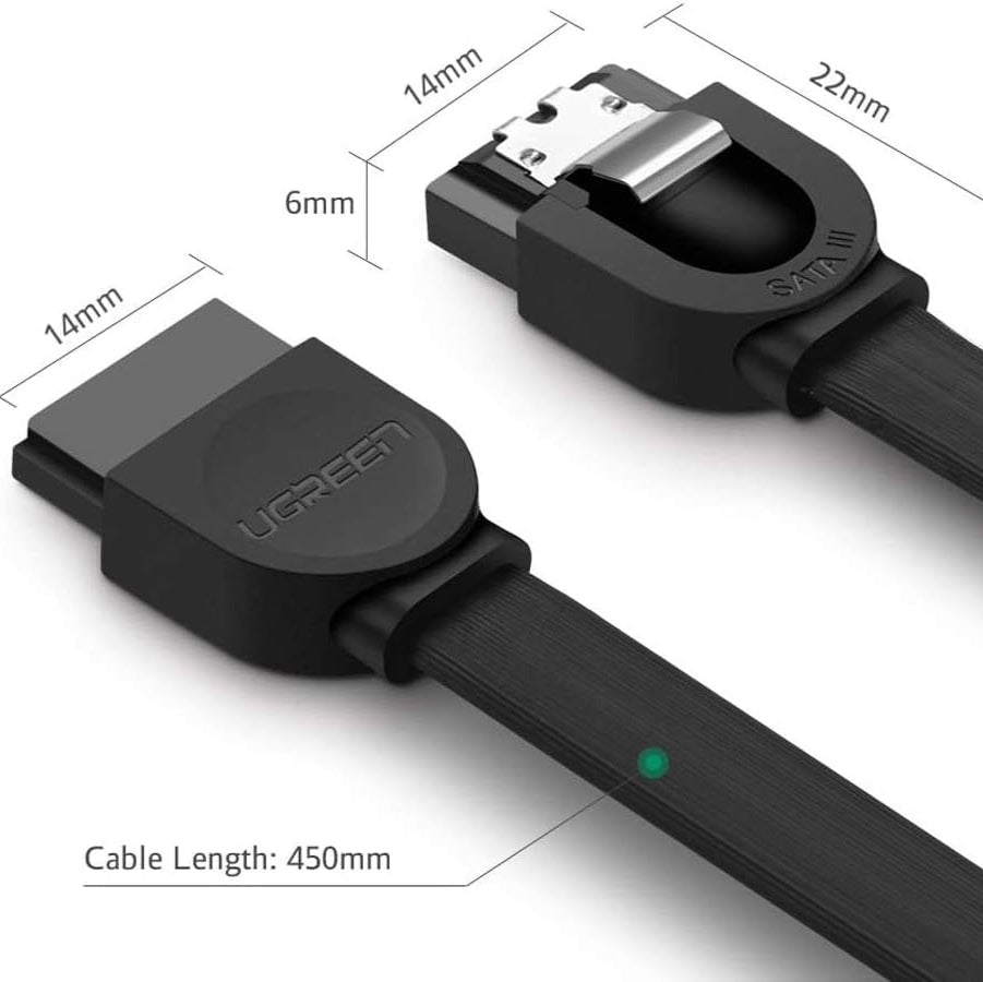 UGREEN SATA Cable 3.0 (0.5 Meter) High Speed 6Gbps / 30796