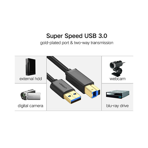 UGREEN USB 3.0 A Male to B Male Printer Cable /US210