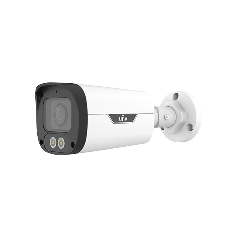 5mp ColorHunter Wise‑ISP Fixed Warm Light Bullet Camera | Uniview IPC2315LE-DF40KM-WP