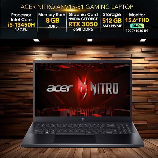 Acer Nitro ANV15-51  i5 /RTX 3050 8GB RAM