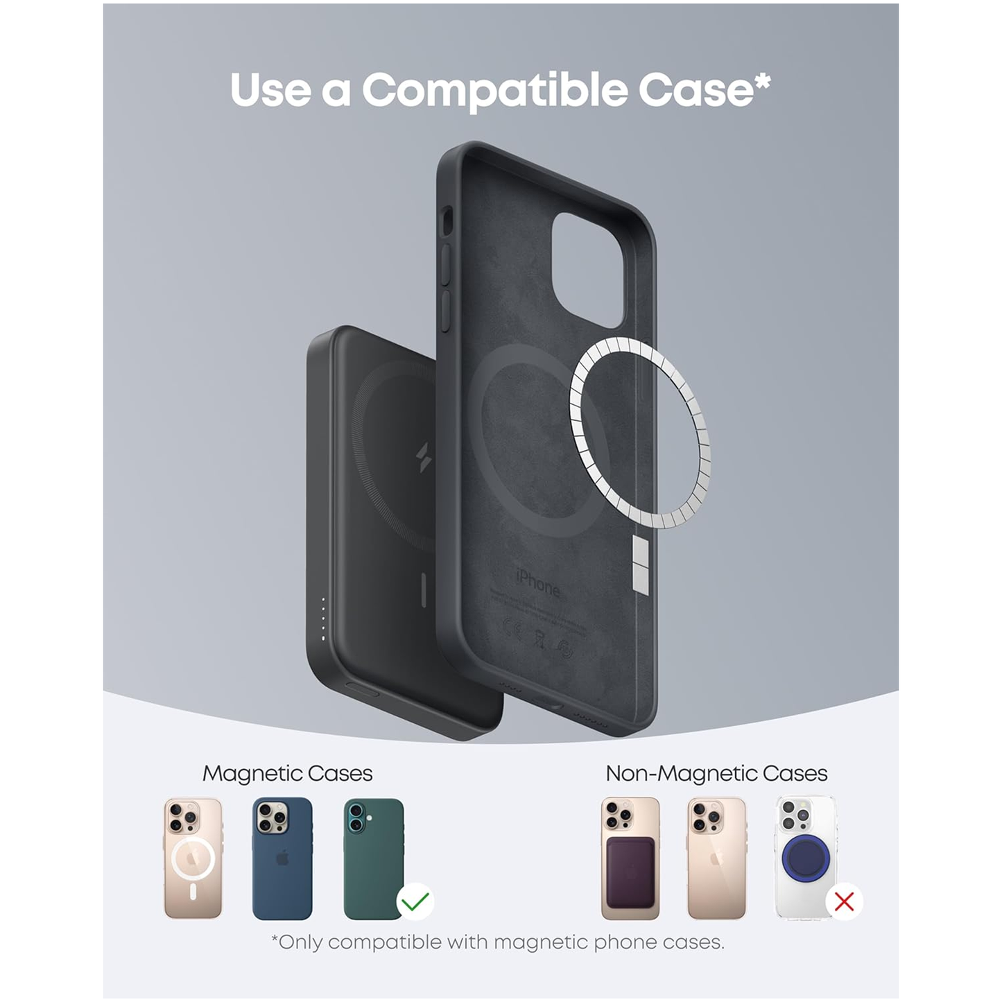 Anker 622 Magnetic Battery MagGo 5000mAh Portable Wireless Charger - Black