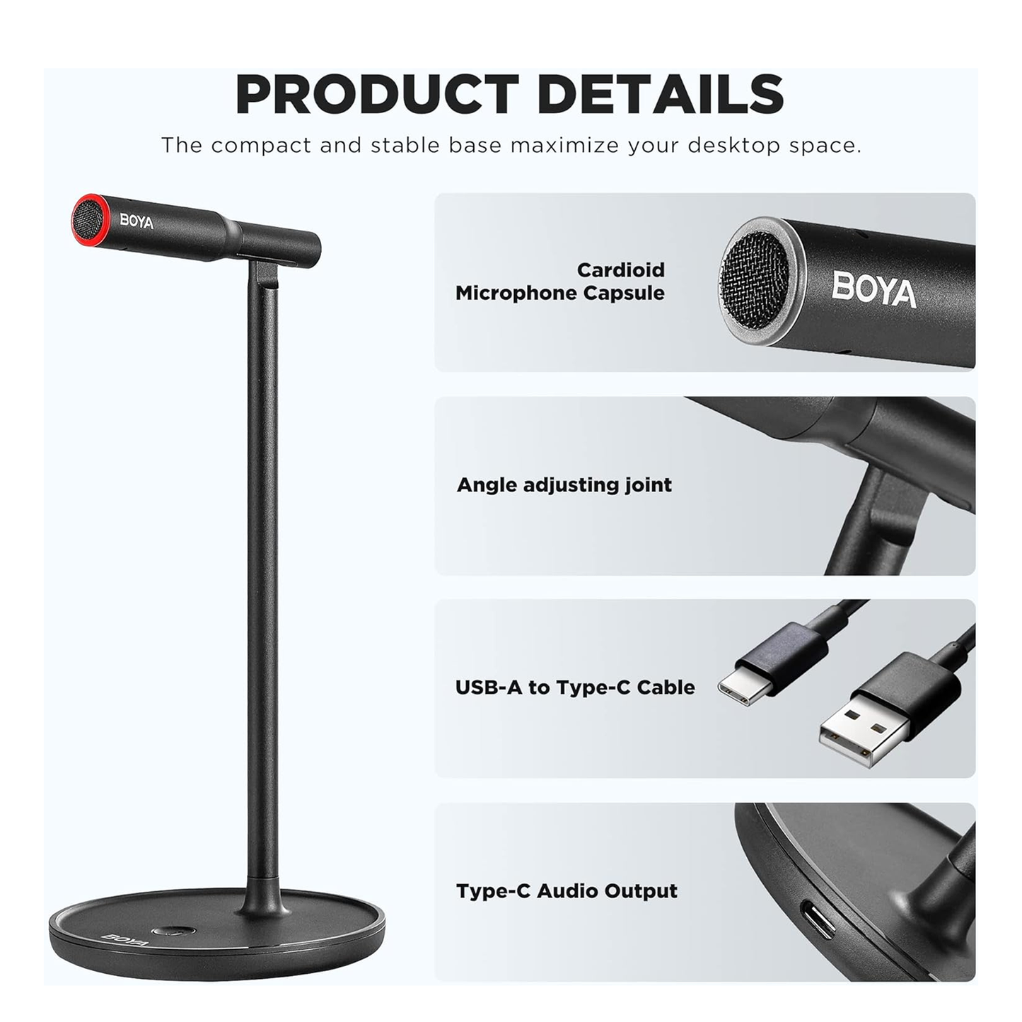 ميكروفون USB لسطح المكتب Boya BY-CM1 